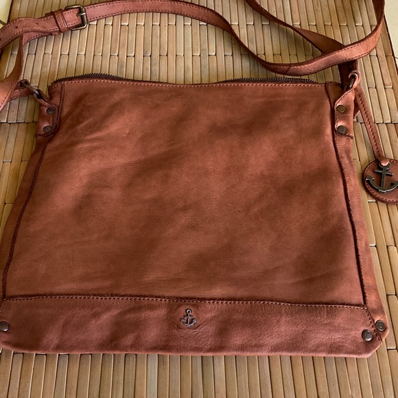 Harbour 2nd Brown "VERA" Leather Crossbody Bag in Cognac - Picture 4 of 10